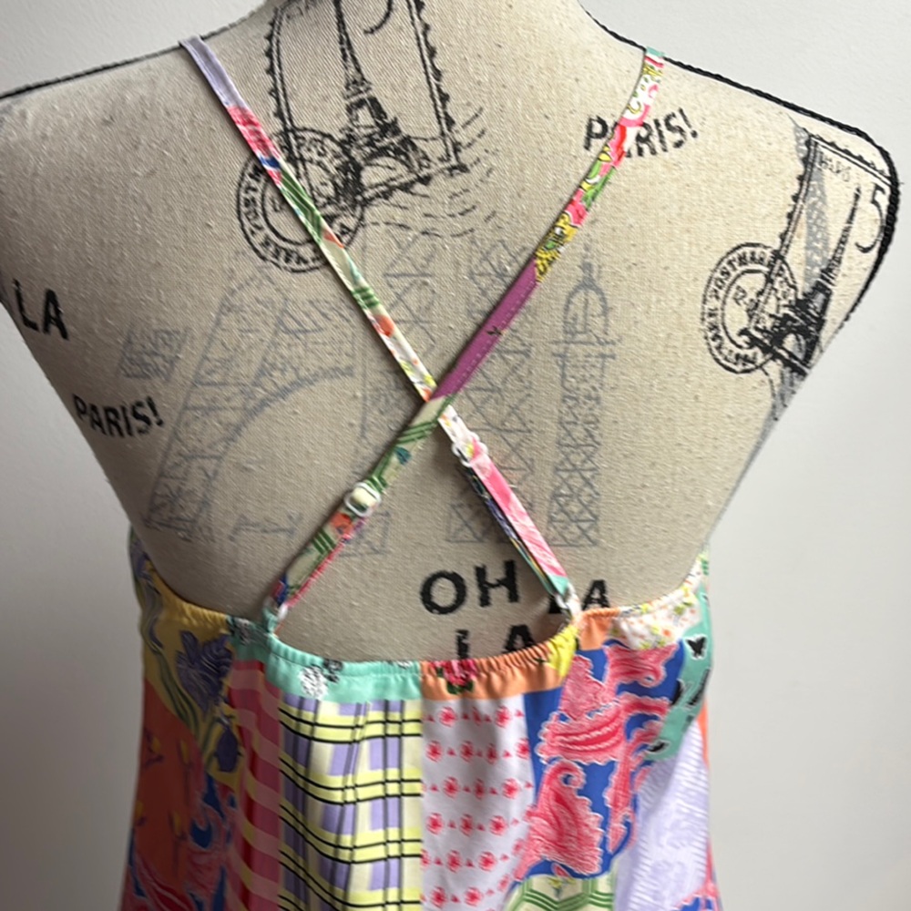Colorful Patchwork Mini Dress - Picture 7 of 14